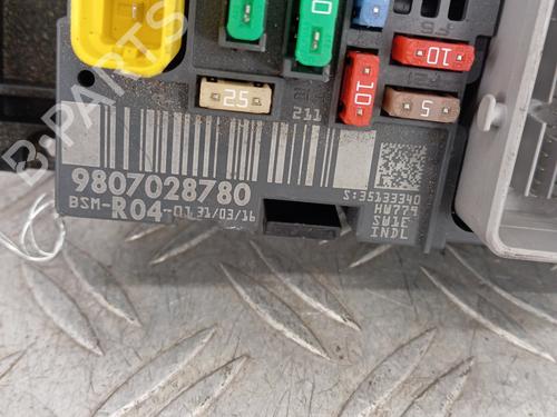 Fuse box PEUGEOT PARTNER Box Body/MPV 1.6 BlueHDi 100 | BP30156704E1 