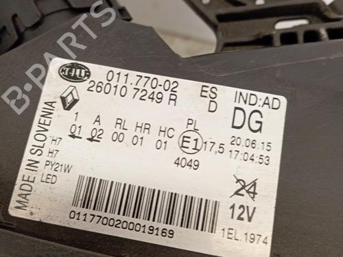 Right headlight RENAULT KADJAR (HA_, HL_) 1.6 dCi 130 (HLA4) | BP31756721C29 