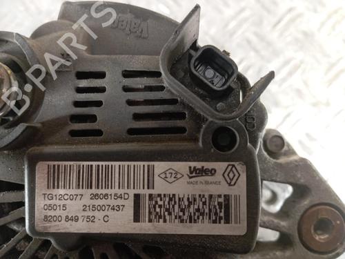 Used Alternator Alternator RENAULT MEGANE III Hatchback (BZ0/1_, B3_) 1.2 TCe (BZ2B, BZ11) (116 hp) 30971536 30971536