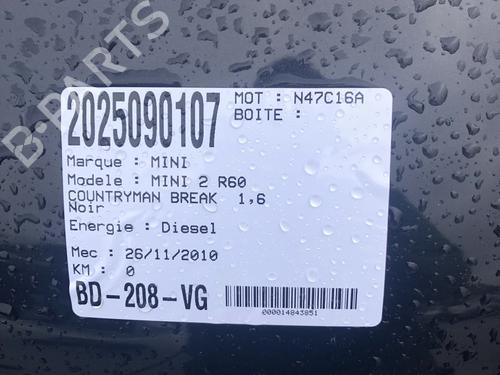 Used Parts MINI MINI COUNTRYMAN (R60) Cooper D (112 hp) 4182447