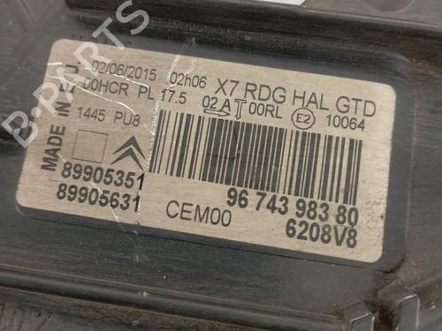Left headlight CITROËN C5 III (RD_) 1.6 HDi 110 (RD9HL0, RD9HR8, RD9HRA) | BP32720670C28  - Image 8