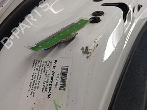Left rear door PEUGEOT 2008 I (CU_) 1.6 BlueHDi 120 | BP31377200C4 