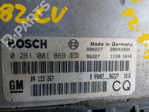 Calculateur Moteur (ECU) Pour OPEL ASTRA - Réf. 0281001869 / 09133267 | Occasion à Reprogrammer