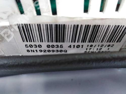 Instrument cluster AUDI TT (8N3) 1.8 T | BP2793209C47 
