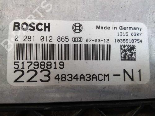 Engine control unit (ECU) FIAT DOBLO MPV (119_, 223_) 1.9 JTD | BP1513872M57 