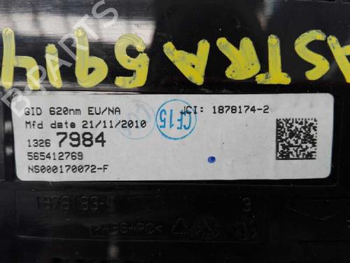 Display monitor OPEL ASTRA J (P10) 1.7 CDTI (68) | BP3449544C48 