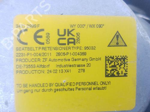 Rear left seatbelt AUDI Q2 (GAB, GAG) 30 TDI | BP34139421I29 - Image 4
