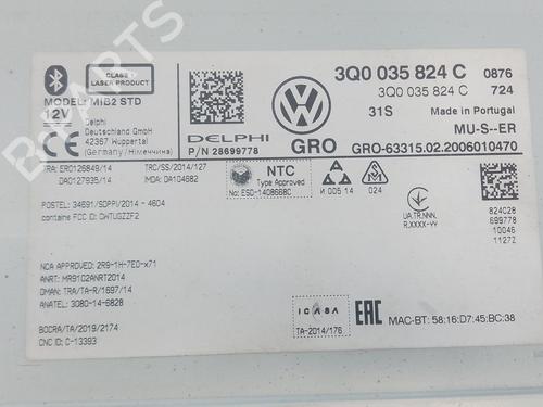 Radio VW TIGUAN (AD1, AX1) | BP17522850E6