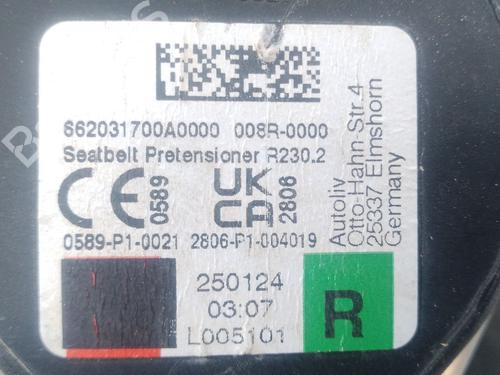 Front right seatbelt VW POLO VI (AW1, BZ1, AE1) 1.0 TSI | BP33431577I25 - Image 3