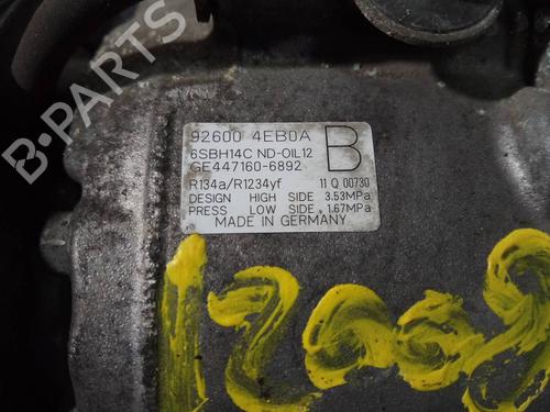 AC compressor NISSAN QASHQAI II SUV (J11, J11_) 1.6 dCi | BP16675102M34 