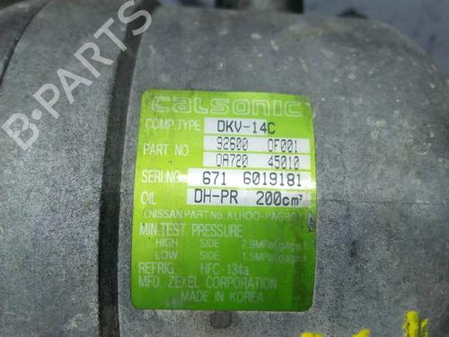 AC compressor NISSAN TERRANO II (R20)  | BP5574266M34 