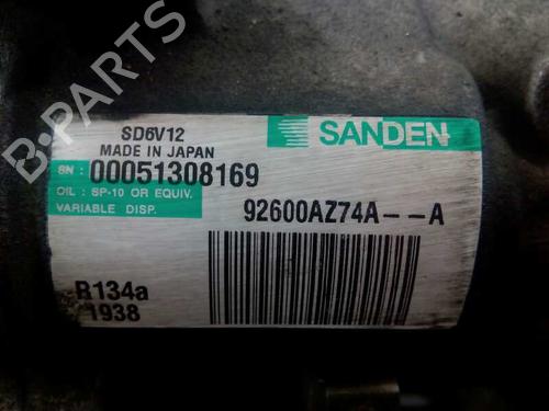 AC compressor NISSAN JUKE (F15) 1.5 dCi | BP1917542M34 