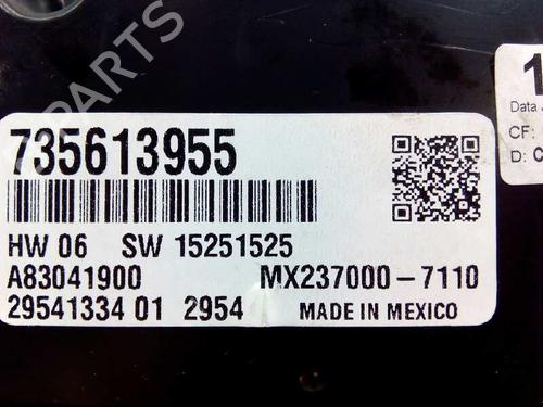 Climate control FIAT 500L (351_, 352_) 1.6 D Multijet (199LYD1B) | BP1929418I5 