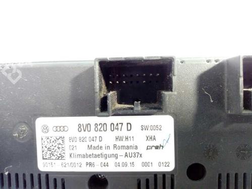 Climate control AUDI A3 (8V1, 8VK) 1.6 TDI | BP2785583I5 