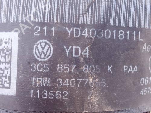 Rear right seatbelt VW GOLF VII (5G1, BQ1, BE1, BE2)  | BP22777638I28 