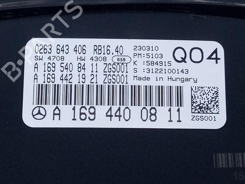 Instrument cluster MERCEDES-BENZ A-CLASS (W169) A 180 CDI (169.007, 169.307) | BP21289023C47 