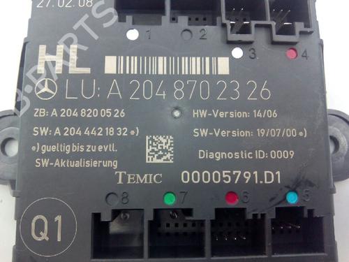 Elektronisk modul MERCEDES-BENZ C-CLASS (W204) C 180 Kompressor (204.046) | BP1985393M83 