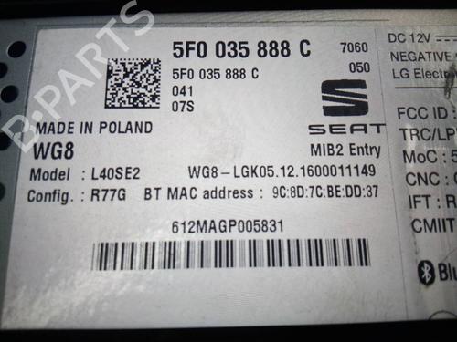 Radio SEAT IBIZA IV (6J5, 6P1) 1.2 TSI | BP7553372E6 