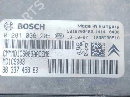 Engine control unit (ECU) PEUGEOT 208 II (UB_, UP_, UW_, UJ_) 1.5 BlueHDI 100 | BP31168987M57