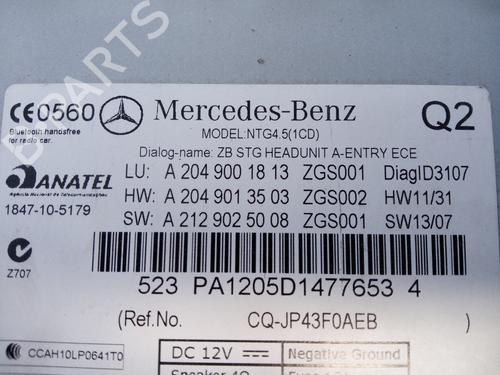 Electronic module MERCEDES-BENZ C-CLASS (W204) C 200 CDI (204.001) | BP18119073M83 
