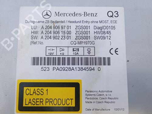 Radio MERCEDES-BENZ C-CLASS (W204) C 200 CDI (204.001) | BP16054272E6 