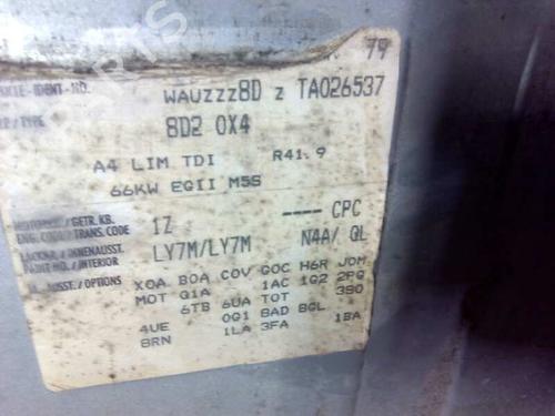Engine control unit (ECU) AUDI A4 B5 (8D2) 1.9 TDI | BP7255061M57 