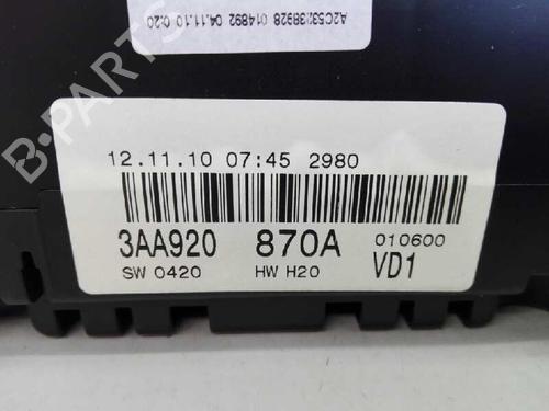 Instrument cluster VW PASSAT B7 (362) 1.6 TDI | BP3115709C47 