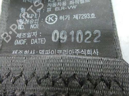 Rear right seatbelt KIA SOUL II (PS) 1.6 CRDi 128 | BP6619587I28 