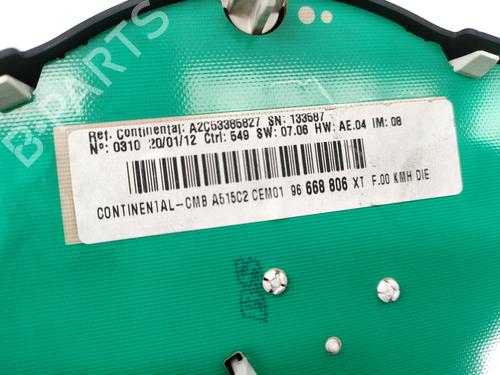 Instrument cluster CITROËN C3 II (SC_)  | BP10090176C47 