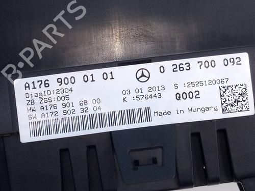 Instrument cluster MERCEDES-BENZ A-CLASS (W176) A 180 CDI (176.000) | BP19631341C47 