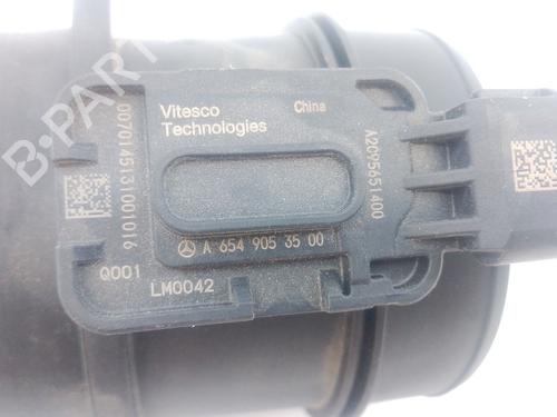 Mass air flow sensor MERCEDES-BENZ VITO Tourer (W447) 114 CDI 4-matic (447.701, 447.703, 447.705) | BP36865774M95  - Image 5