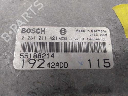 Engine control unit (ECU) FIAT STILO (192_) 1.9 D Multijet | BP5577576M57 