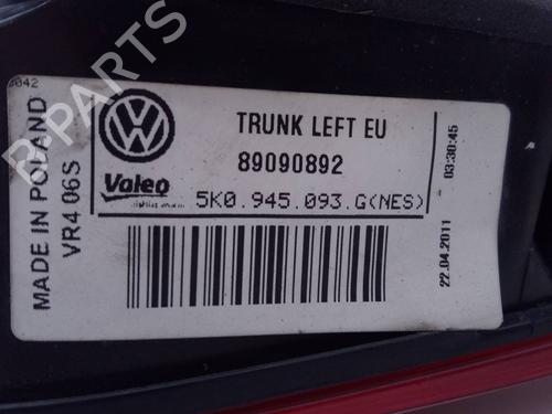 Left tailgate light VW GOLF VI (5K1) 1.6 TDI | BP13370950C79 