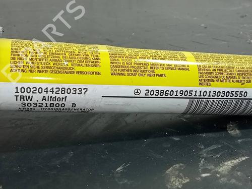 Left curtain airbag MERCEDES-BENZ C-CLASS Coupe (CL203)  | BP16066424C11 