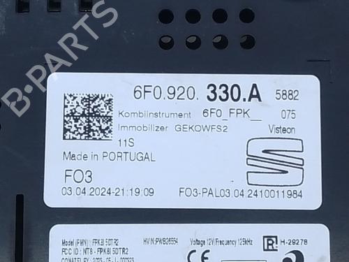 Instrument cluster SEAT IBIZA V (KJ1, KJG) 1.0 TSI | BP27337518C47 