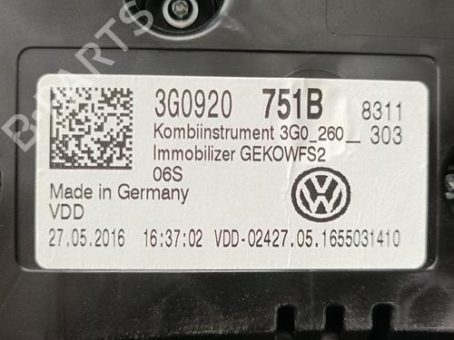 Instrument cluster VW PASSAT B8 Variant (3G5, CB5) 1.6 TDI | BP38460489C47 - Image 2