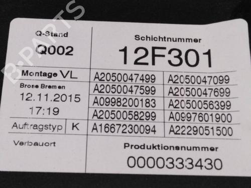 Front left window mechanism MERCEDES-BENZ GLC (X253)  | BP7165167C22 