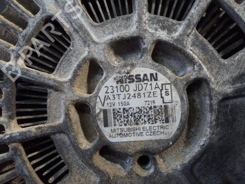 Alternator NISSAN QASHQAI / QASHQAI +2 I (J10, NJ10, JJ10E) 2.0 dCi | BP13240974M7 