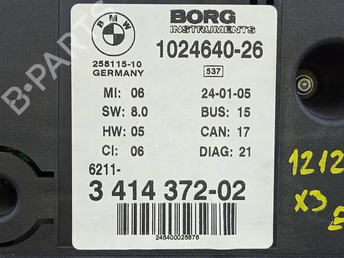 Instrument cluster BMW X3 (E83) 2.0 d | BP17615719C47 