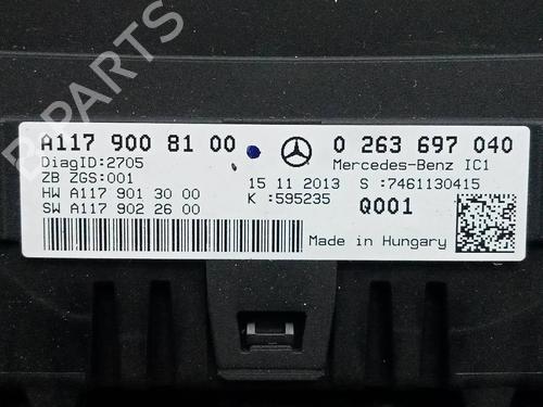 Instrument cluster MERCEDES-BENZ CLA Coupe (C117)  | BP20717212C47 