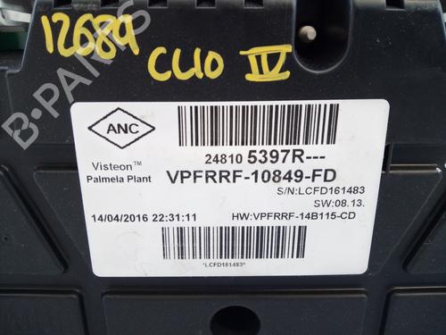 Instrument cluster RENAULT CLIO IV (BH_)  | BP20706907C47 