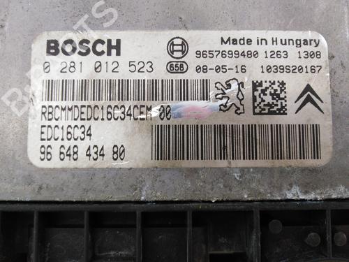 Engine control unit (ECU) CITROËN C3 I (FC_, FN_) 1.4 HDi | BP7556583M57 
