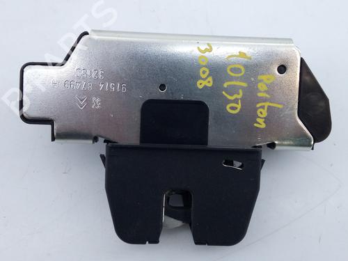 Used Tailgate lock PEUGEOT 3008 I MPV (0U_) 1.6 HDi (114 hp) 9808406