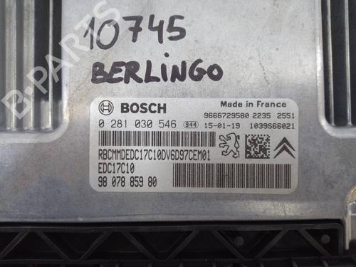 Engine control unit (ECU) CITROËN BERLINGO MULTISPACE (B9)  | BP11173483M57 