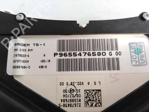 Instrument cluster PEUGEOT 307 Break (3E) 1.6 HDi 110 | BP2266893C47 