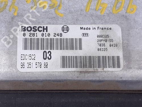 Engine control unit (ECU) PEUGEOT 406 (8B) 2.0 HDI 110 | BP9223911M57 