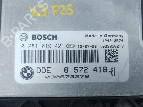 Engine control unit (ECU) BMW X3 (F25) xDrive 20 d | BP30900699M57 - Image 2