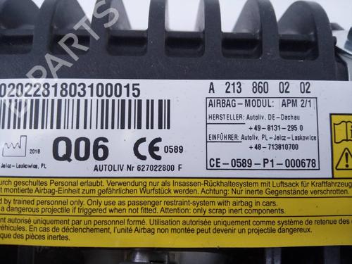 Passasjer kollisjonspute MERCEDES-BENZ CLS (C257) CLS 350 d 4-matic (257.321) | BP5678208C10 