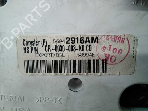 Cockpit JEEP GRAND CHEROKEE II (WJ, WG) 2.7 CRD Laredo | BP5157447C47 