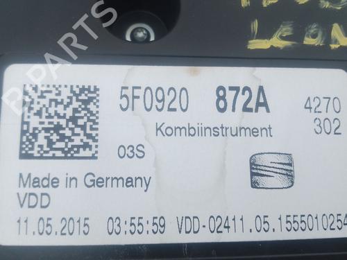 Instrument cluster SEAT LEON (5F1) 1.6 TDI | BP34722073C47 - Image 4